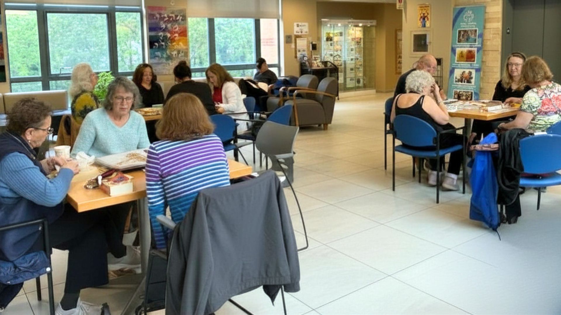 A Day in the Life of the Pozez JCC Lobby