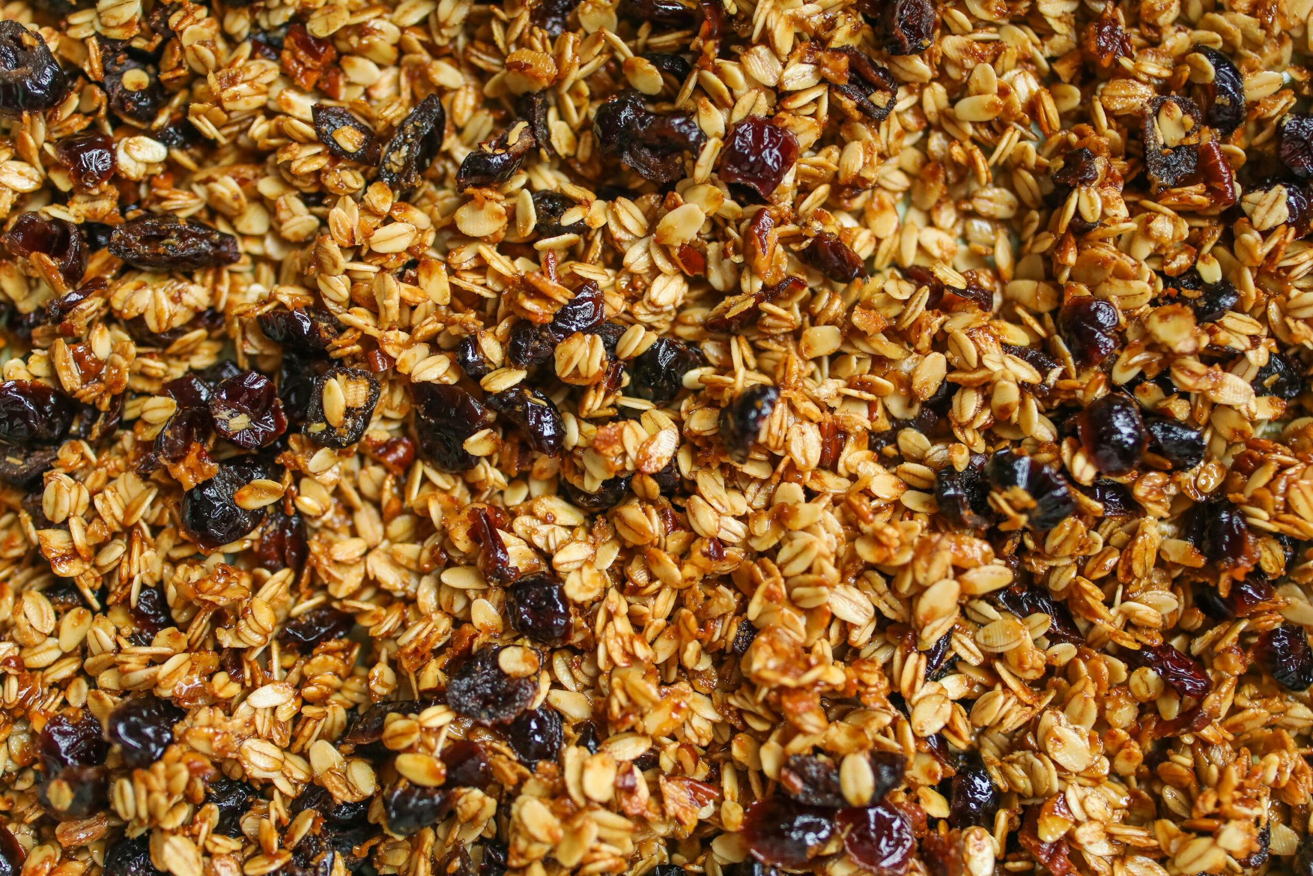 Close up photo of granola